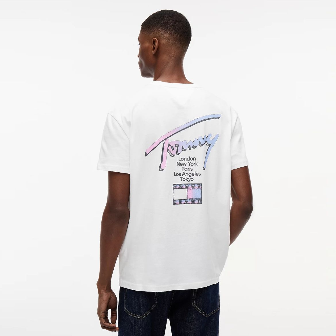 Tommy Jeans Regular City Sign T-shirt Wit