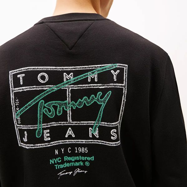 Tommy Jeans Regular Entry DNA Sweater Zwart