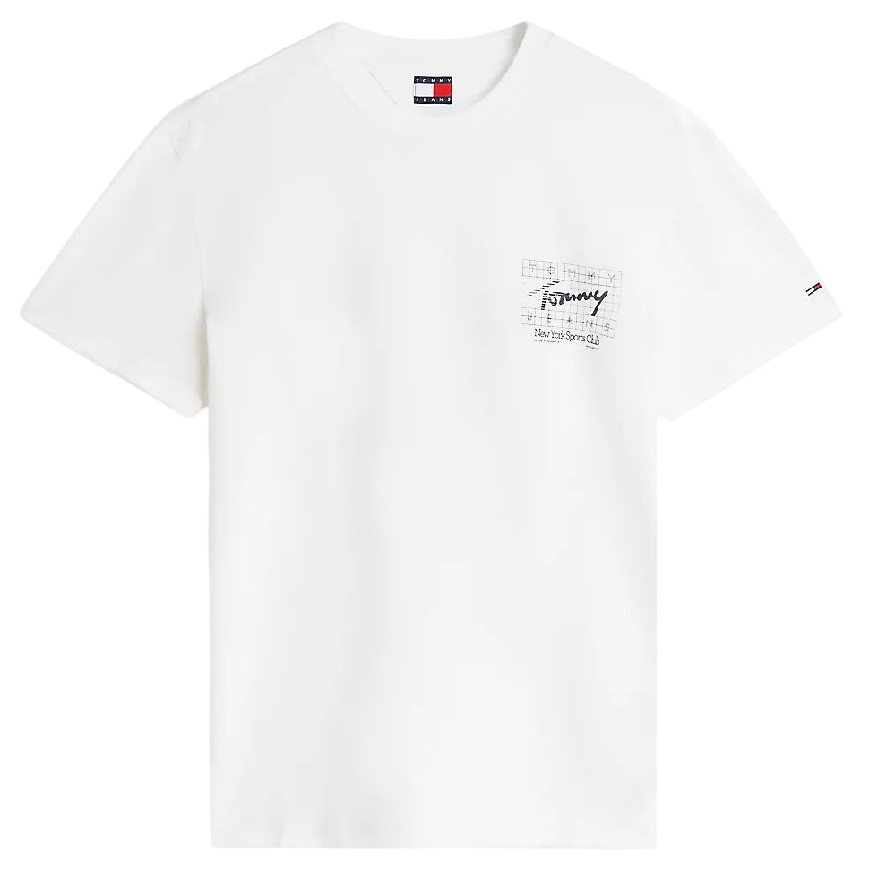 Tommy Jeans Regular Sign Flag T-shirt Wit