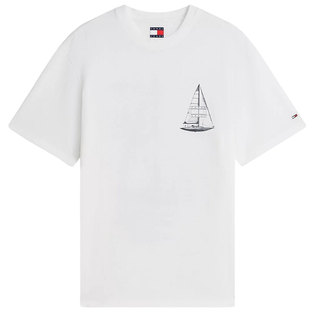Tommy Jeans Relaxed Sailboat T-shirt Wit