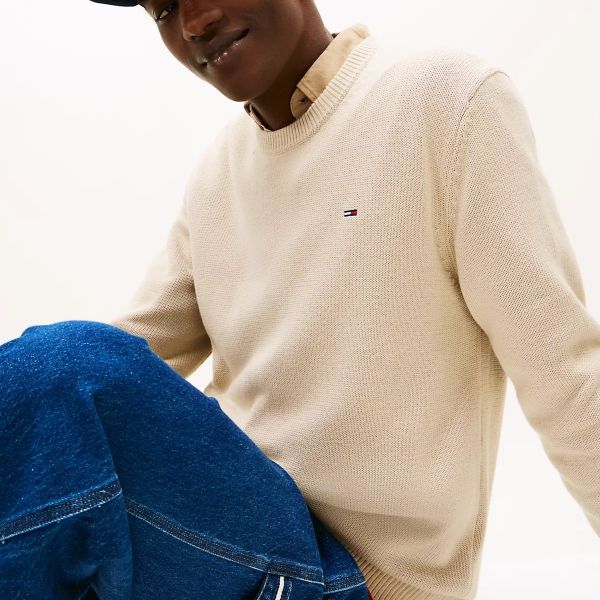 Tommy Jeans Slim Essential Sweater Beige