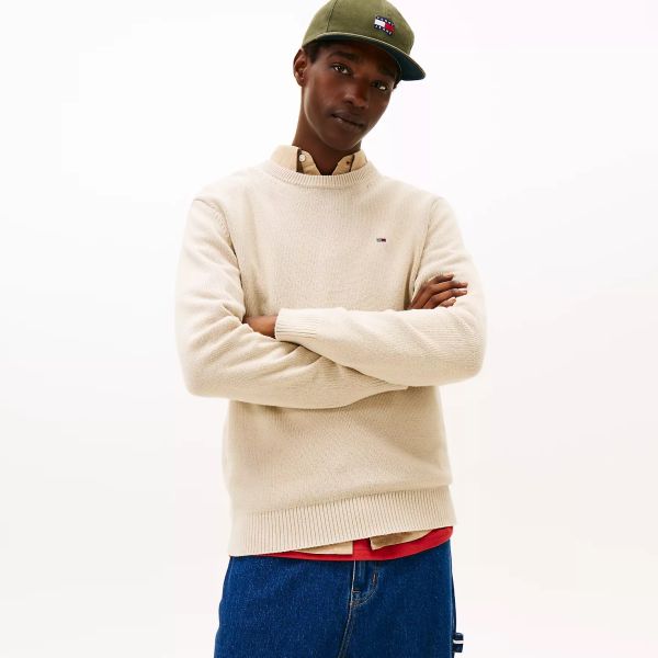 Tommy Jeans Slim Essential Sweater Beige
