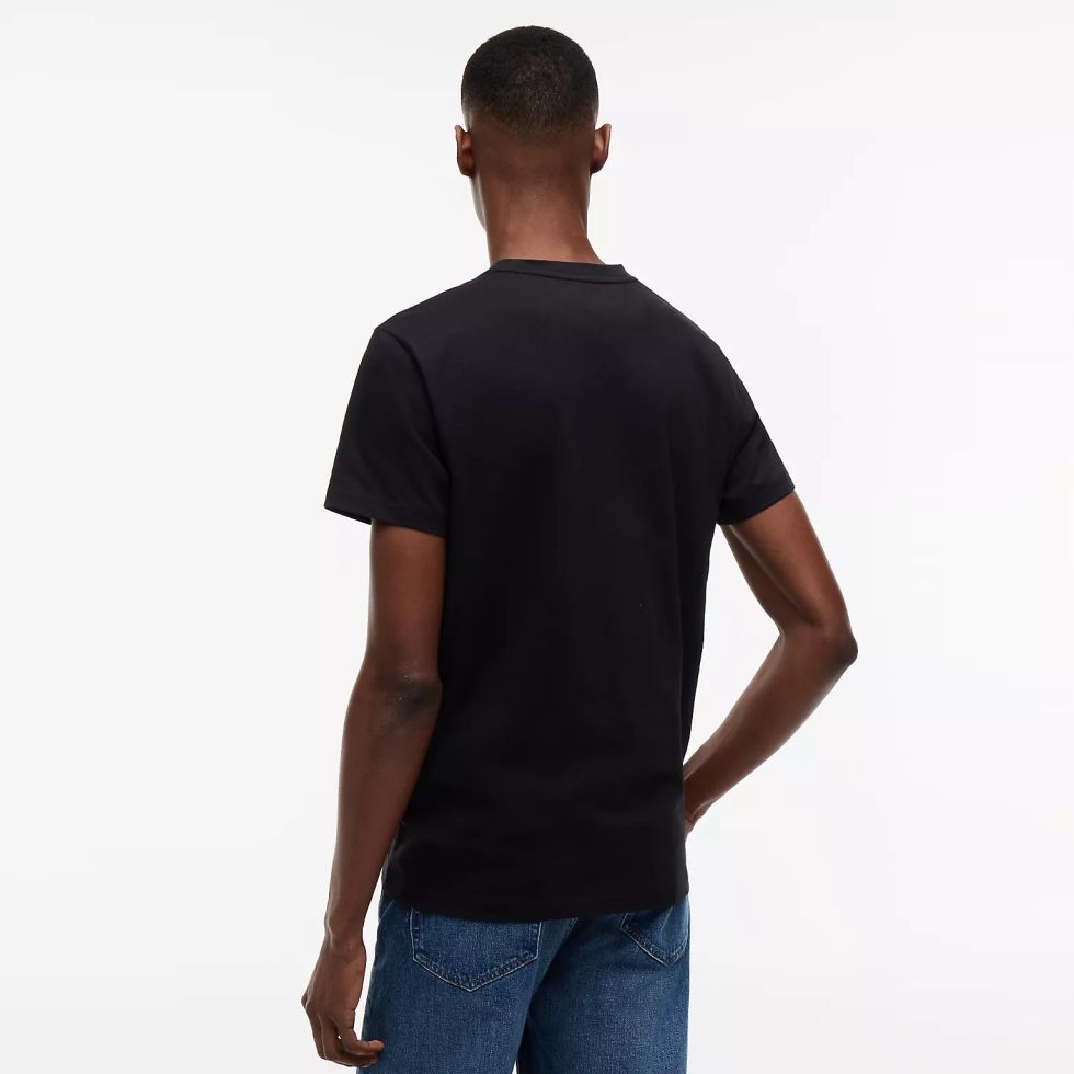 Tommy Jeans Slim Sign Chest T-shirt Zwart