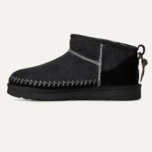 UGG Classic Ultra Mini Biarritz Laars Zwart
