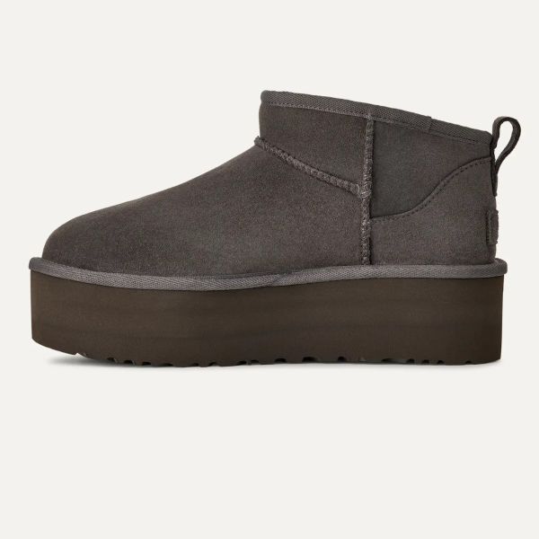 UGG Classic Ultra Mini Platform Laars Antraciet