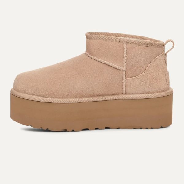 UGG Classic Ultra Mini Platform Laars Beige