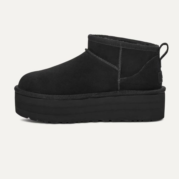 UGG Classic Ultra Mini Platform Laars Zwart
