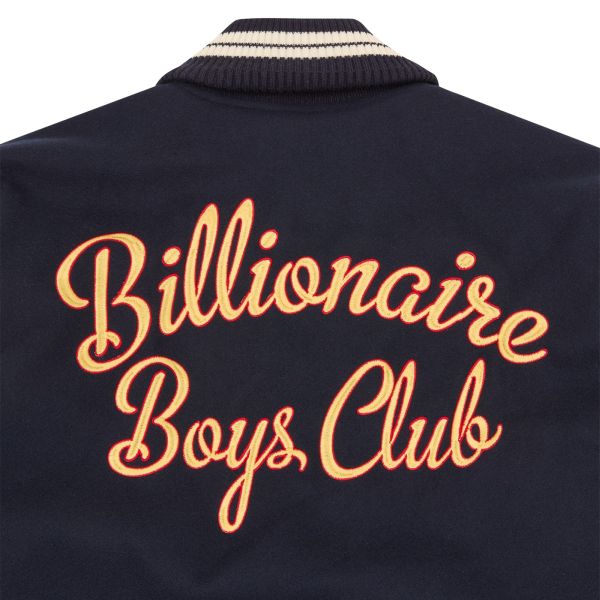 Billionaire Boys Club Fanfare Script Wool Varsity Jack Navy