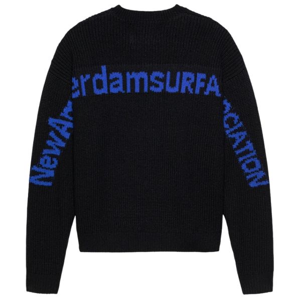 New Amsterdam Surf Association Line Name Knit Sweater Zwart