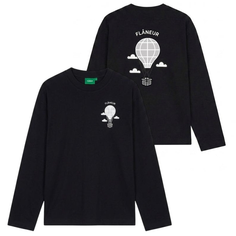 Flâneur Balloon Longsleeve T-shirt Zwart