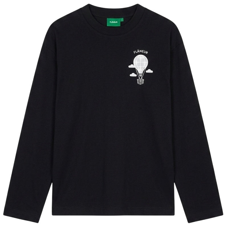 Flâneur Balloon Longsleeve T-shirt Zwart