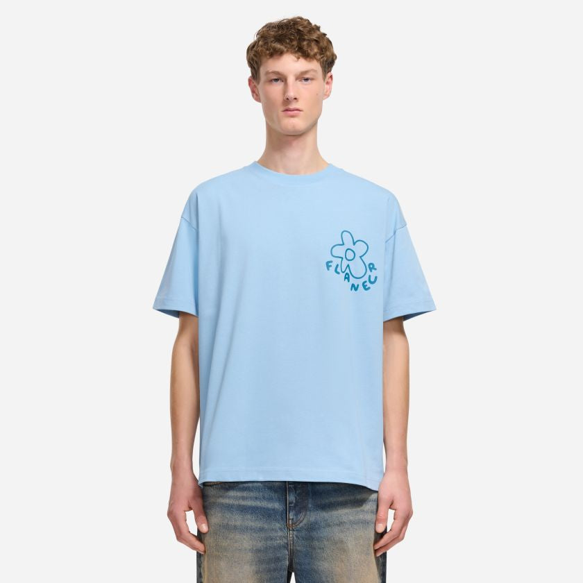 Flâneur Blossom T-shirt Licht Blauw