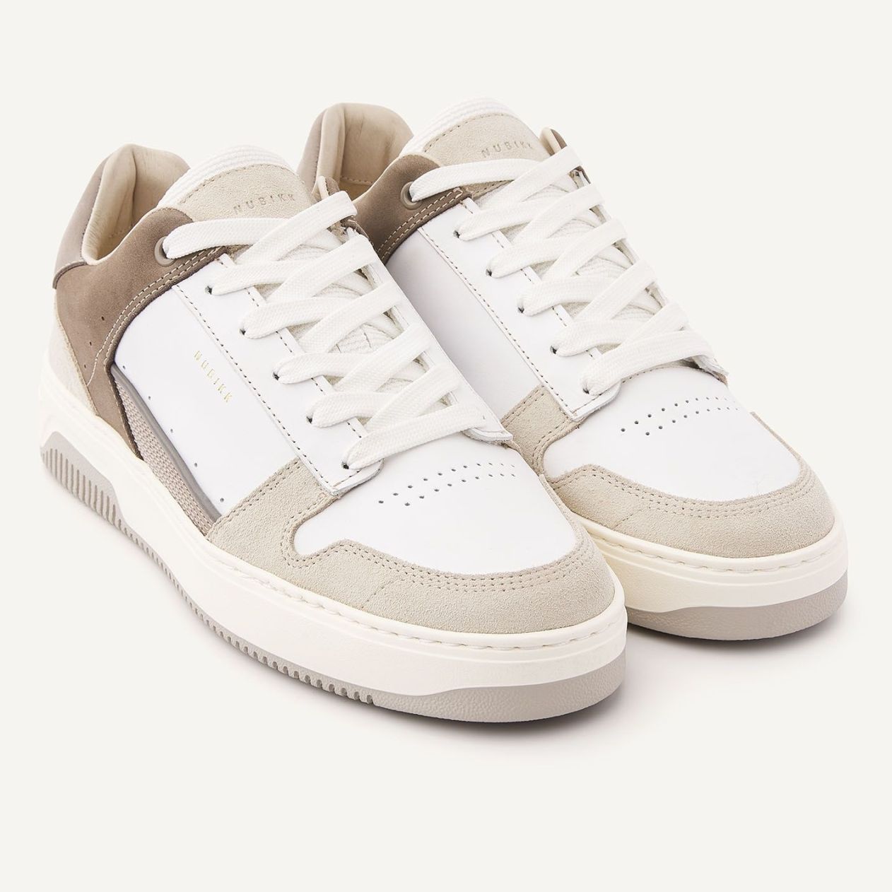 Nubikk Basket Courtside Sneaker Wit/Bruin