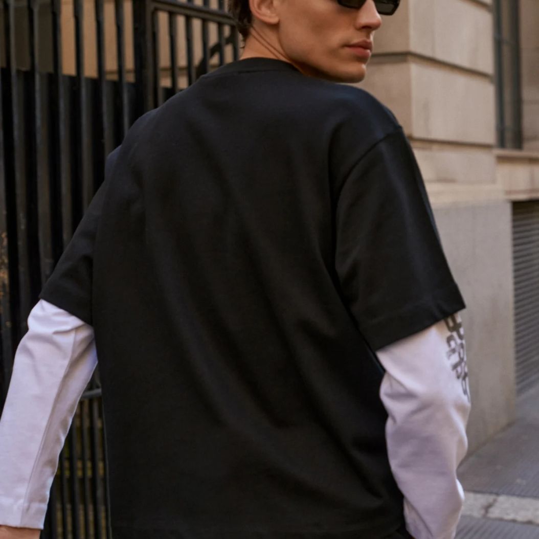 The Couture Club Puff Print Emblem T-shirt Zwart