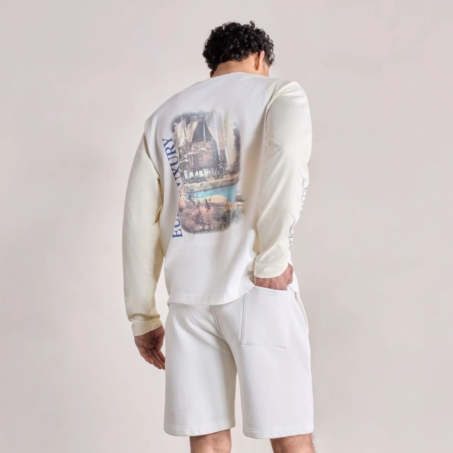 Saint Blanc Euro Luxury Raglan Longsleeve T-shirt Off White