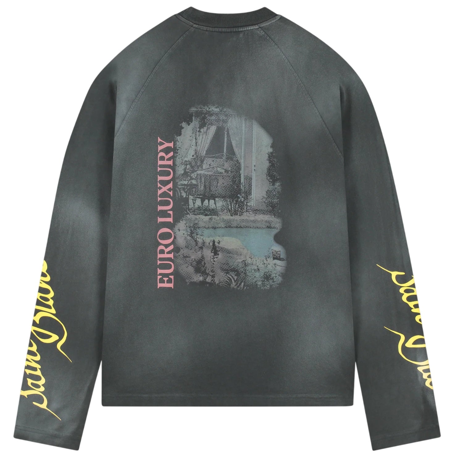 Saint Blanc Euro Luxury Raglan Longsleeve T-shirt Zwart