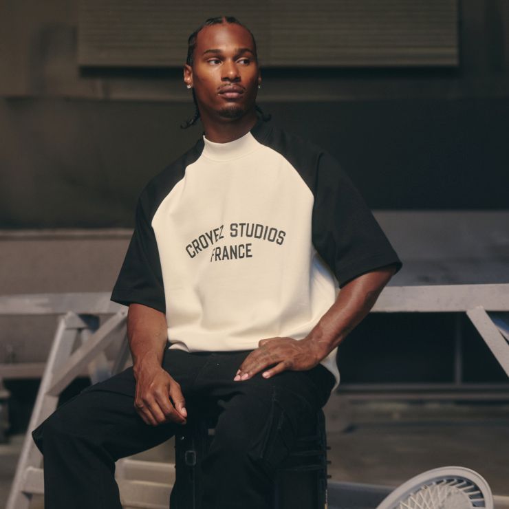 Croyez Studios Raglan T-shirt Beige/Zwart