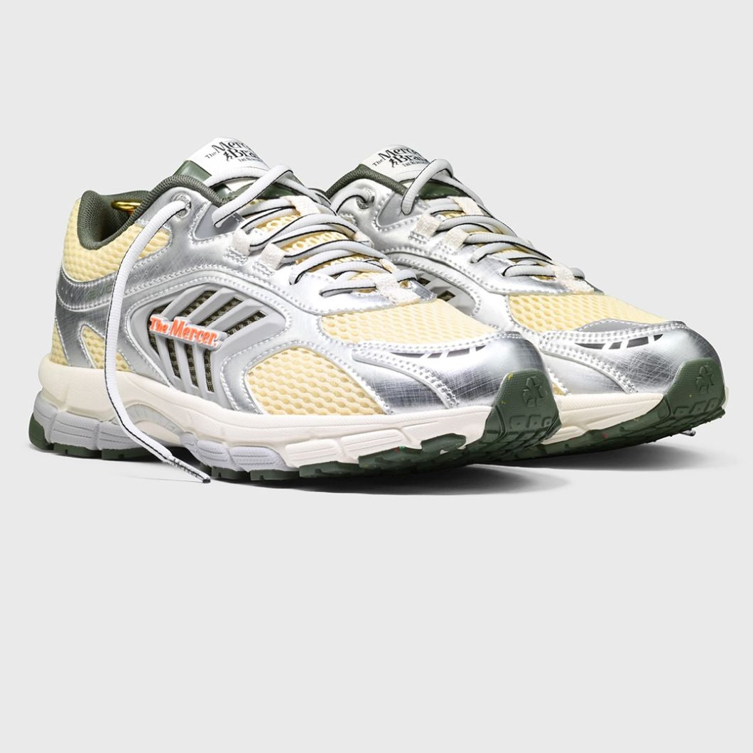 The Mercer Brand The Re-Run Evo Sneaker Grijs/Groen/Beige