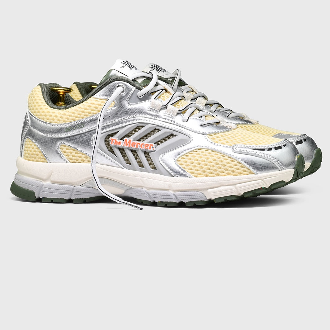 The Mercer Brand The Re-Run Evo Sneaker Grijs/Groen/Beige