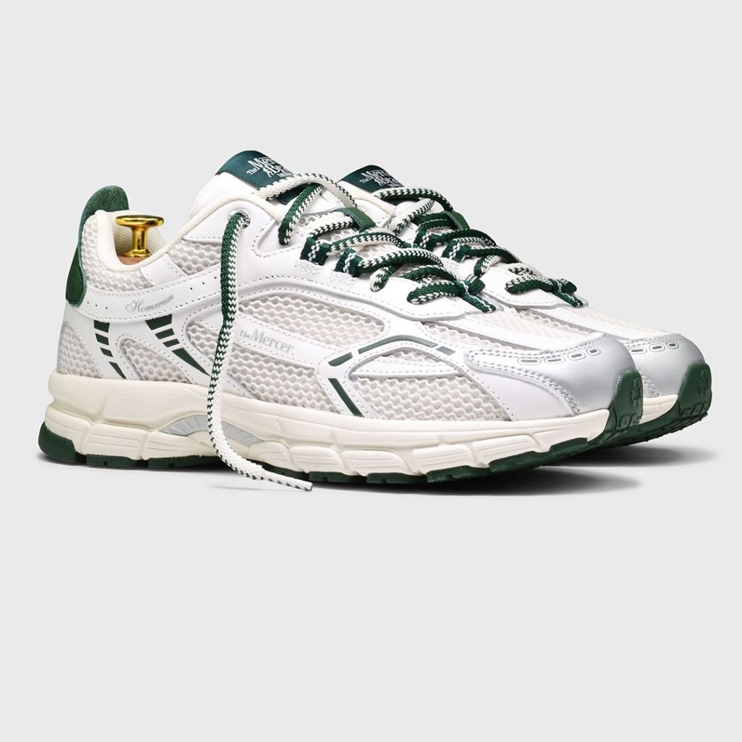 The Mercer Brand The Re-Run Baseball Sneaker Wit/Groen