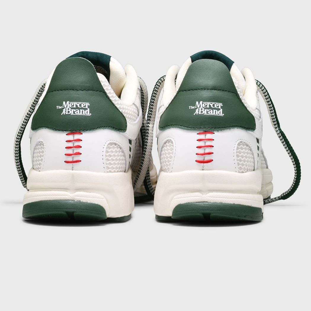 The Mercer Brand The Re-Run Baseball Sneaker Wit/Groen