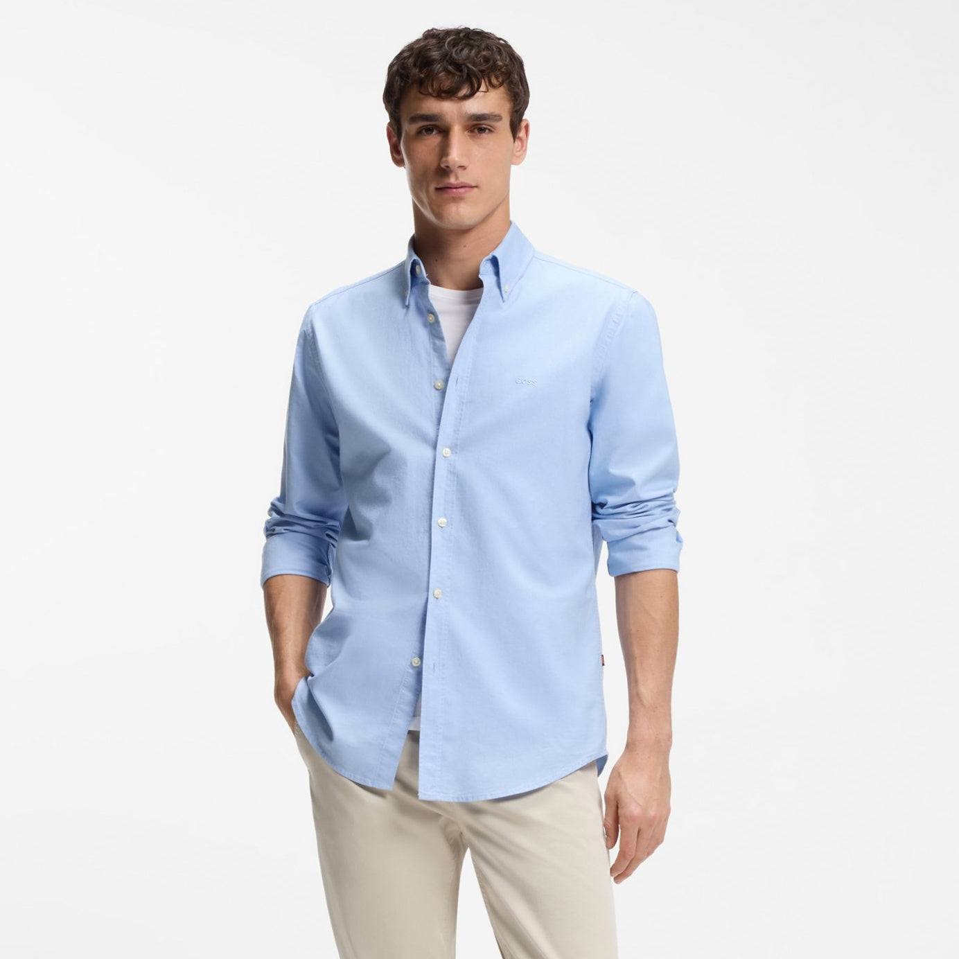 Boss Rickert Overhemd Licht Blauw