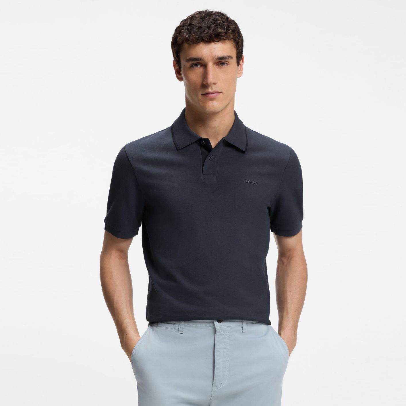 Boss Phoenix Polo Donker Blauw