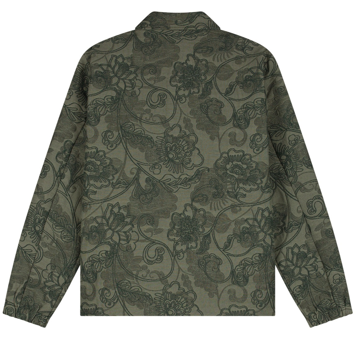 Law of the Sea Driv Jacquard Overshirt Donker Groen