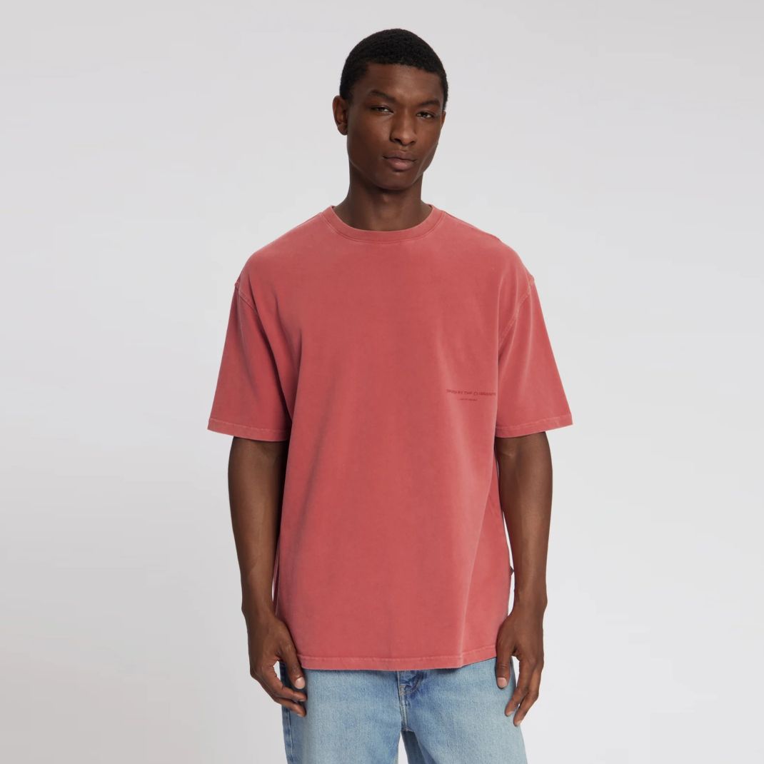 Law of the Sea Aqualis Garment Dyed T-shirt Rood