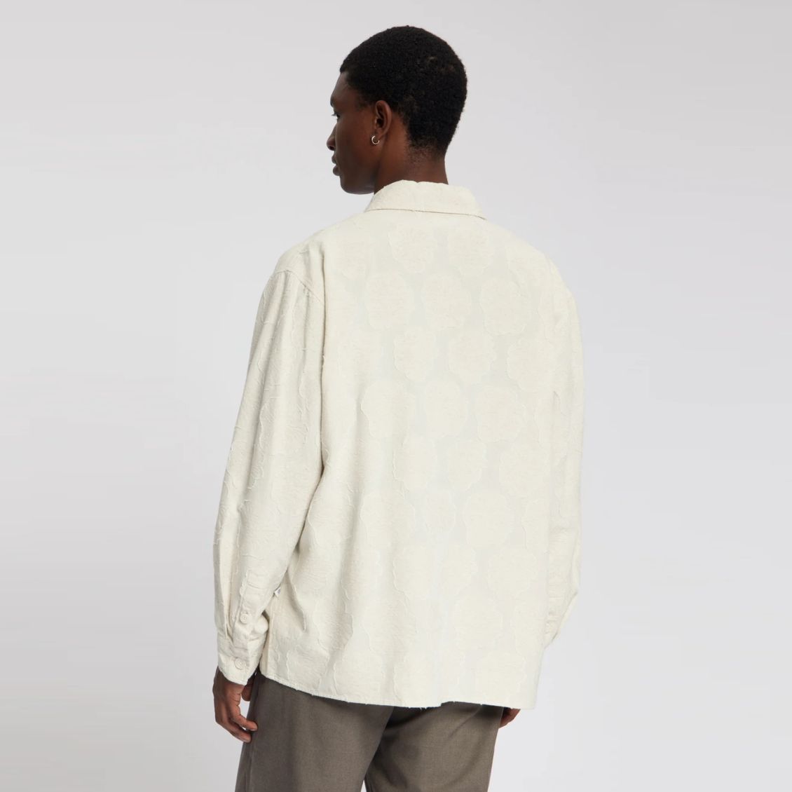 Law of the Sea Dusk Jacquard Overshirt Off White