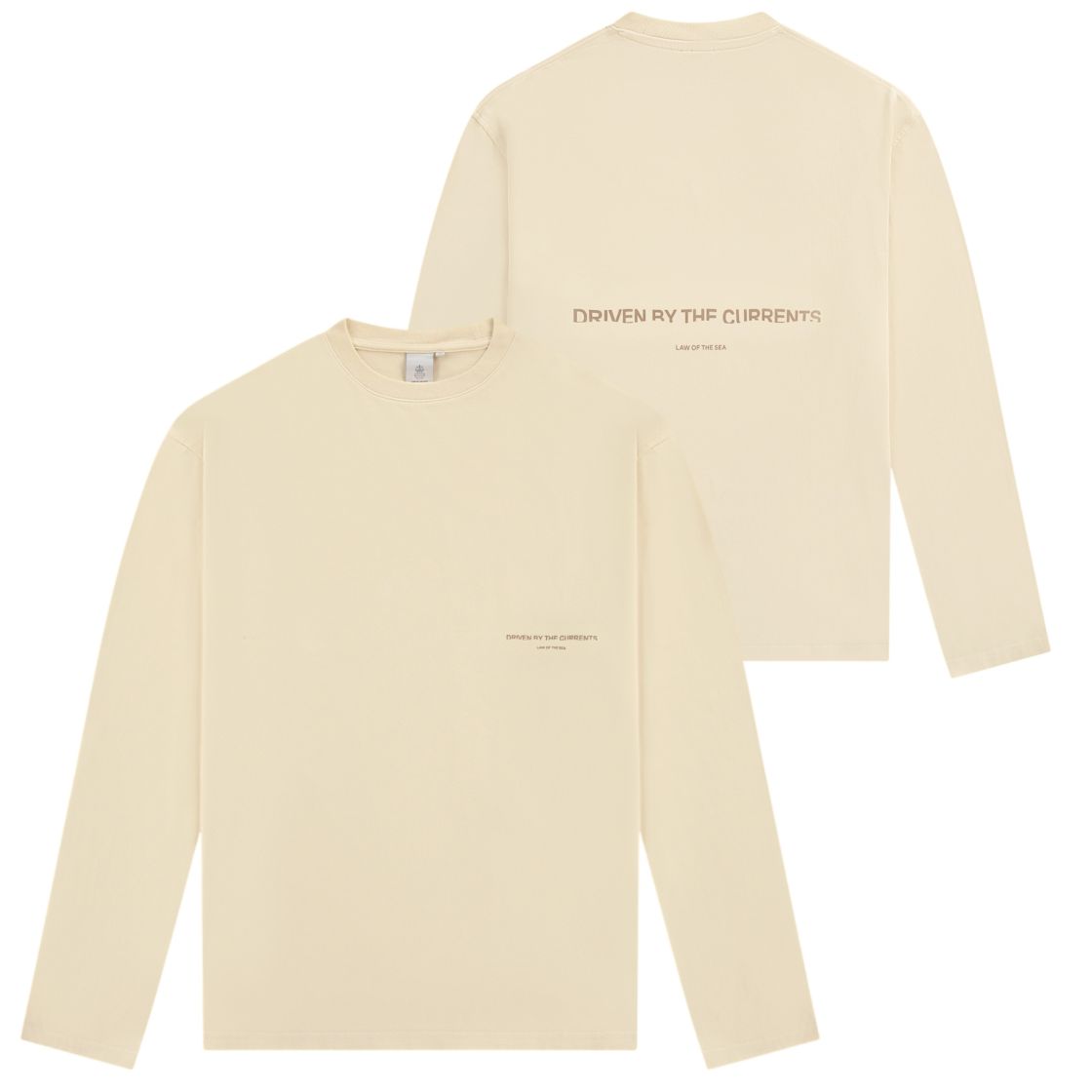 Law of the Sea Thaumas Garment Dye Longsleeve T-shirt Off White