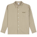 Law of the Sea Starboard Yarn Dyed Striped Overhemd Beige/Groen