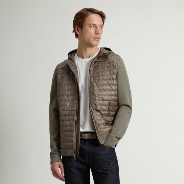 Woolrich Allen Hybrid Jack Donker Groen