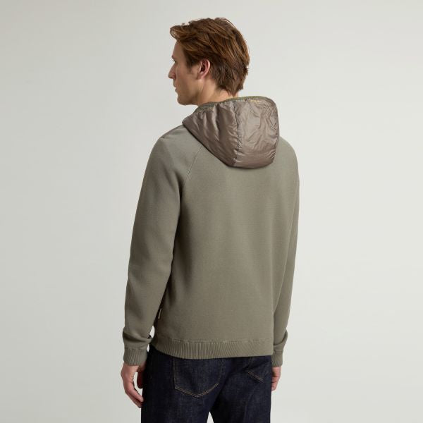 Woolrich Allen Hybrid Jack Donker Groen