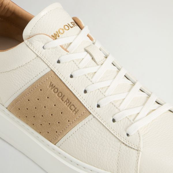 Woolrich Classic Court Sneaker Off White/Beige