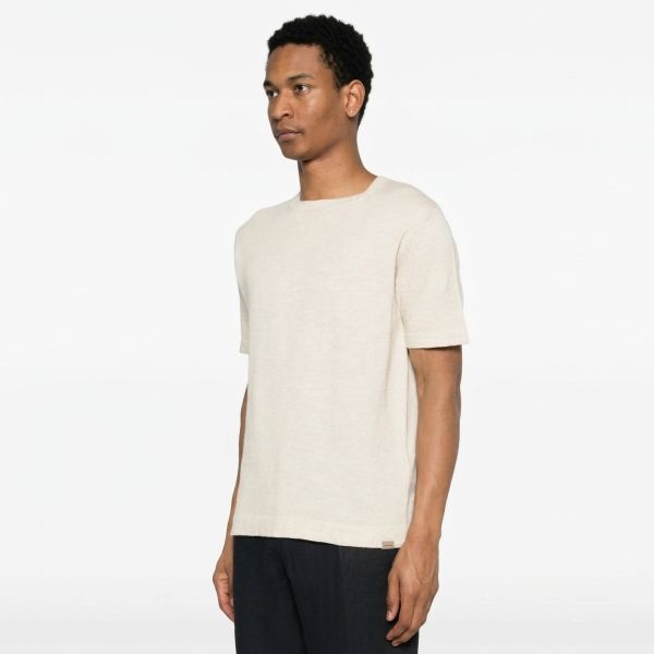 Woolrich Cotton Linen T-shirt Beige