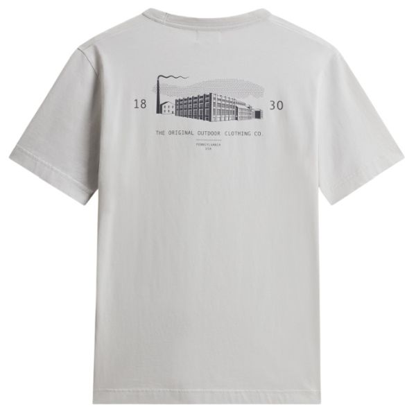 Woolrich Cotton Logo Pocket T-shirt Grijs