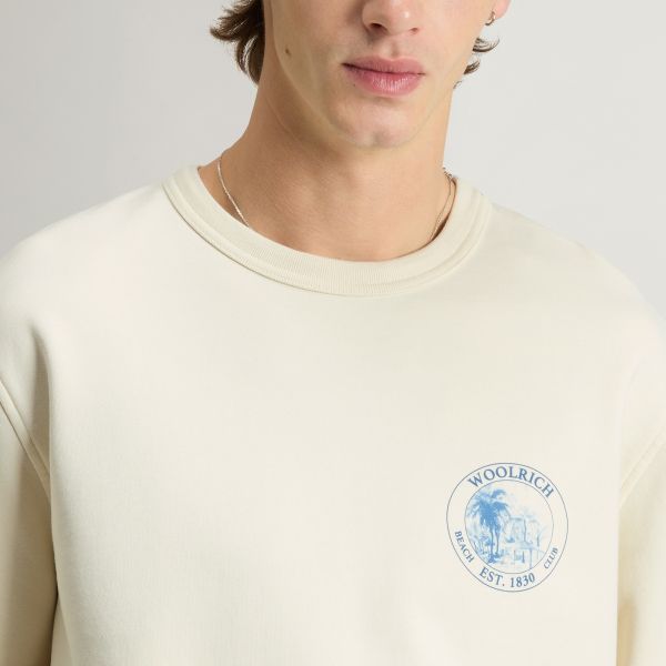 Woolrich Graphic Sweater Beige