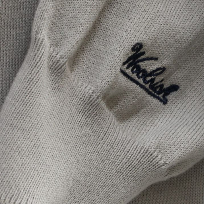 Woolrich Logo Cotton Sweater Grijs