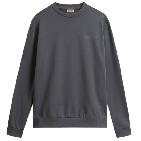 Woolrich Marco Logo Sweater Antraciet