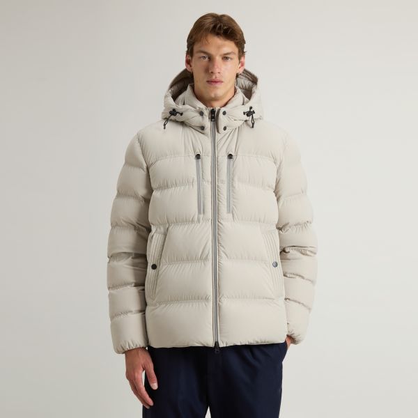 Woolrich Matt Stretch Puffer Beige