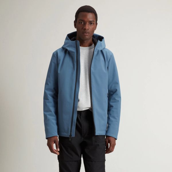 Woolrich Pacific Soft Shell Jack Blauw