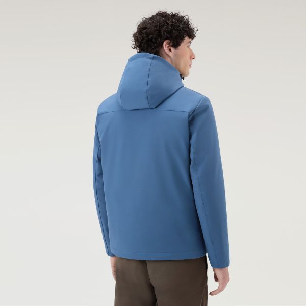 Woolrich Pacific Soft Shell Jack Blauw