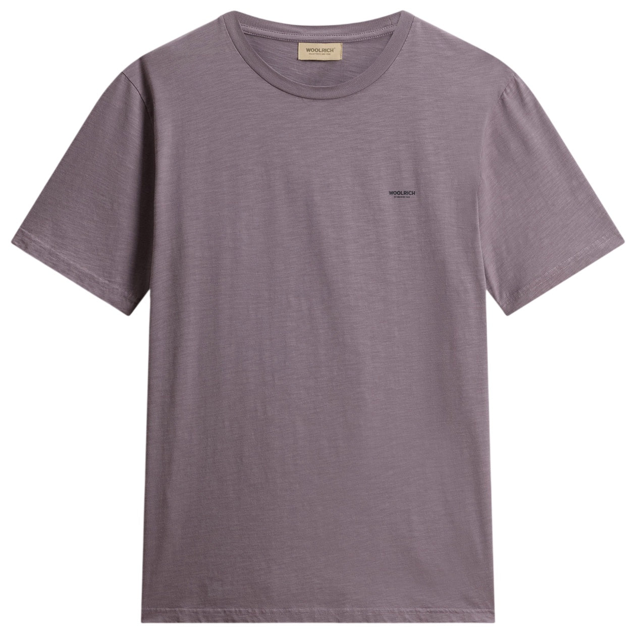 Woolrich Slub Logo T-shirt Grijs