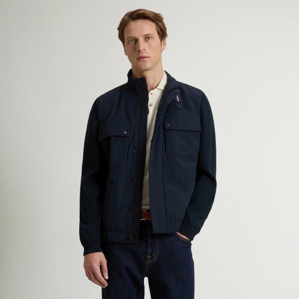Woolrich Two Layers Hybrid Jack Navy