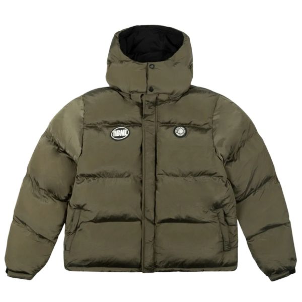 Banlieue dept.22 hooded puffer jas donker groen1