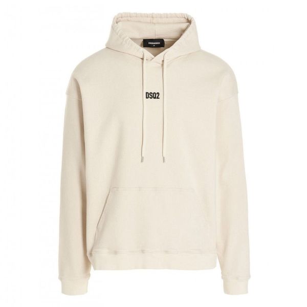 Dsquared2 Mini Logo Hoodie Beige