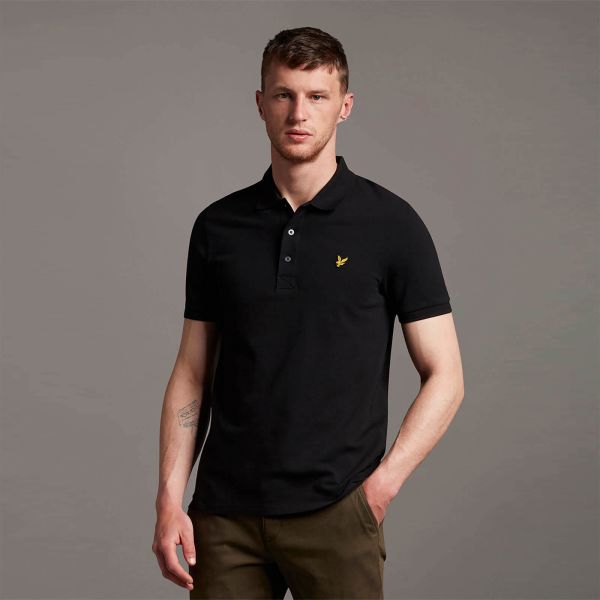 Lyle & Scott Plain Polo Zwart