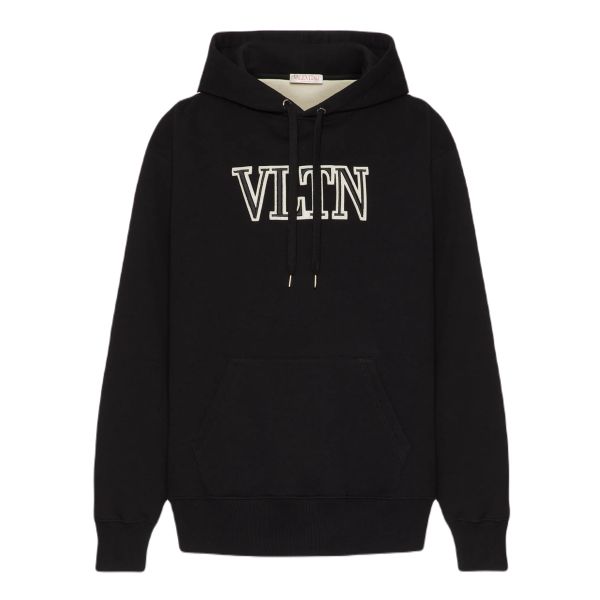 Valentino Garavani VLTN Hoodie Zwart/Off White