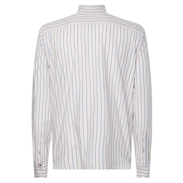 Tommy Hilfiger Natural Overhemd Blauw/Wit